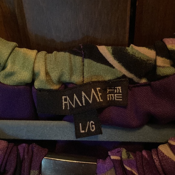 Mauve beige and geeen halter dress just like new - Picture 2 of 3